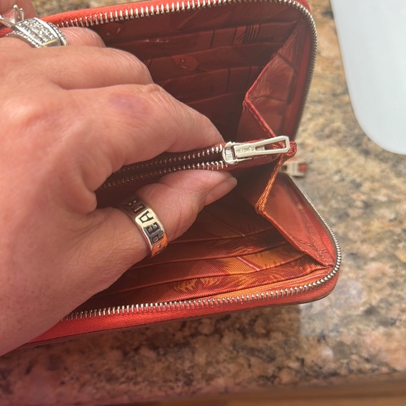 Hermes Orange Wallet - Picture 6 of 8